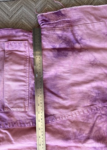 Kadın Pembe Batik Desenli Midi Kimono - Görsel 2