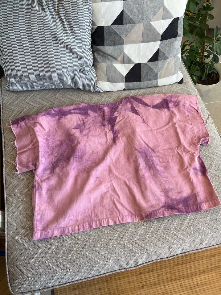 Kadın Pembe Batik Desenli Midi Kimono - Görsel 4