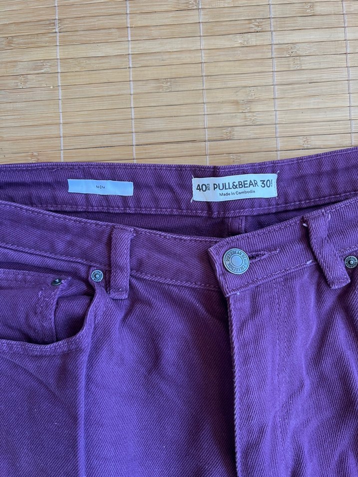 Mor Denim Pantolon Regular Fit - Görsel 4