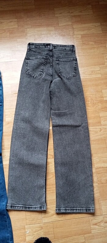 26 Beden gri Renk Yüksek bel Jean