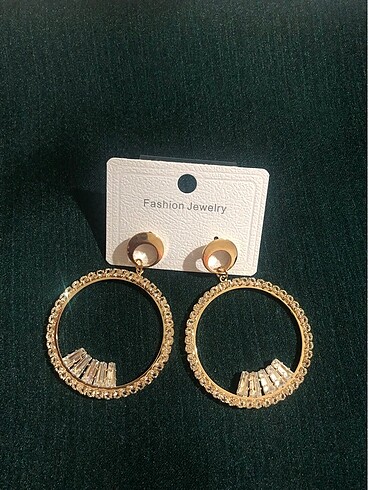 Gold yuvarlak küpe