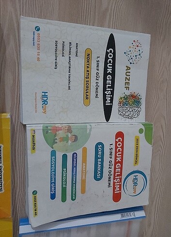 Beden Renk AUZEF çocuk gelişimi 1 sınıf kitapları
