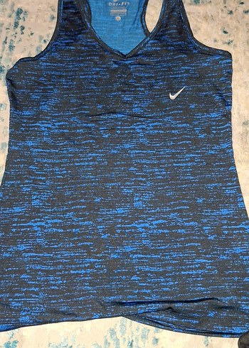 Nike Mavi Siyah V Yaka Spor Atlet