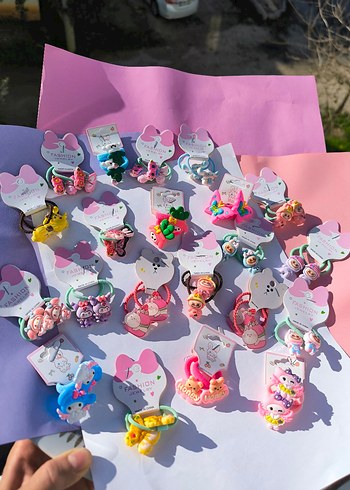 figürlü lastik tokalar - Görsel 2