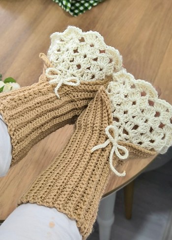 vintage Örgü Eldiven - Görsel 2