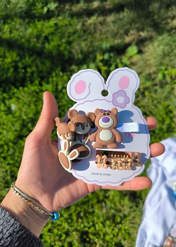 kahverengi ayıcık toka seti - Görsel 5