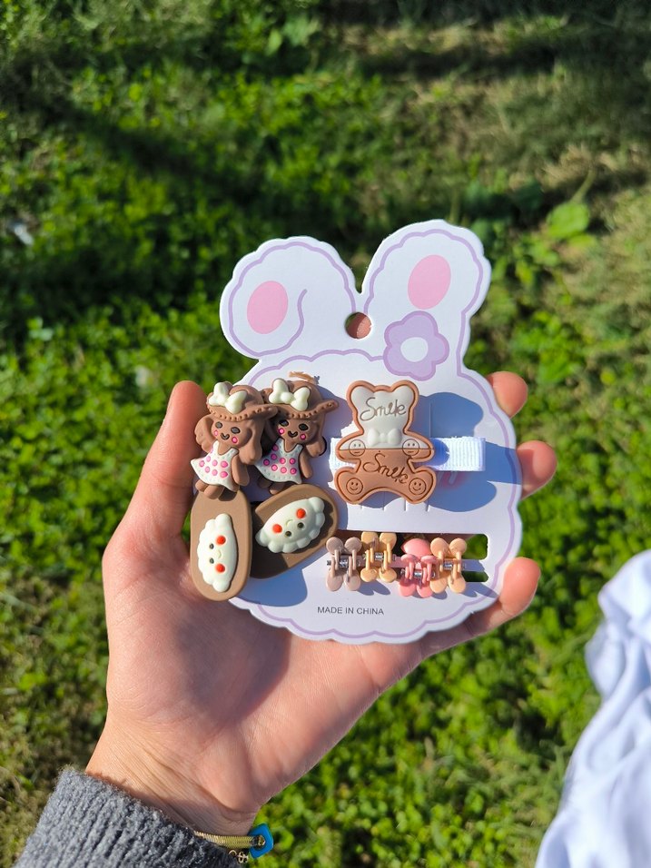 kahverengi ayıcık toka seti - Görsel 2