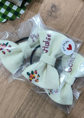 isim nakışlı fiyonk toka - Görsel 4