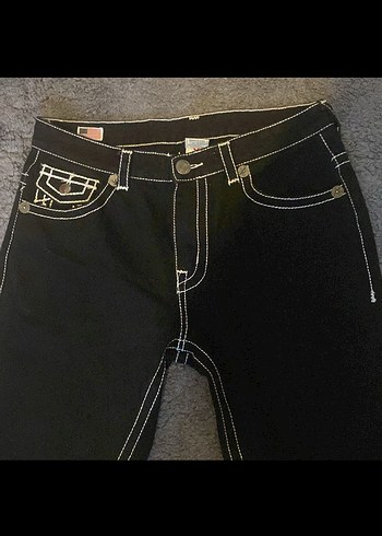 True Religion True religion black white stitches pantolon