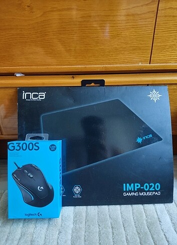 Logitech mouse ve mouse pad