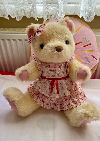 Pembe Elbise Giyen Peluş Ayıcık