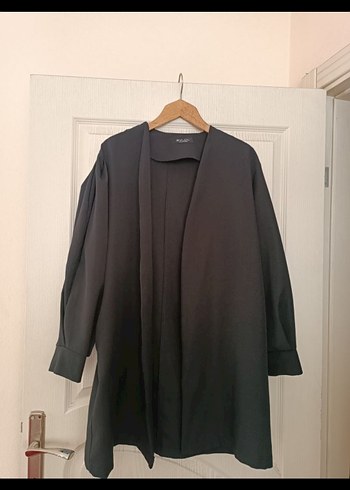 xl Beden Kadın Siyah Uzun blazer ceket