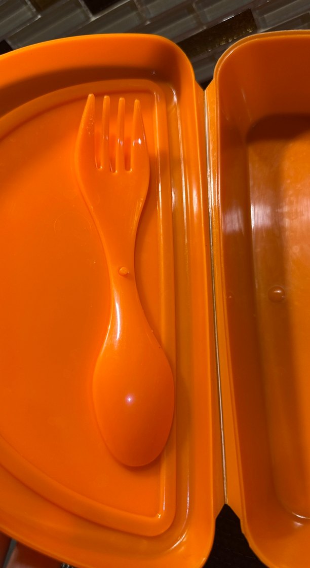 Portakal Dilimi Desenli Turuncu saklama kabı - Görsel 3