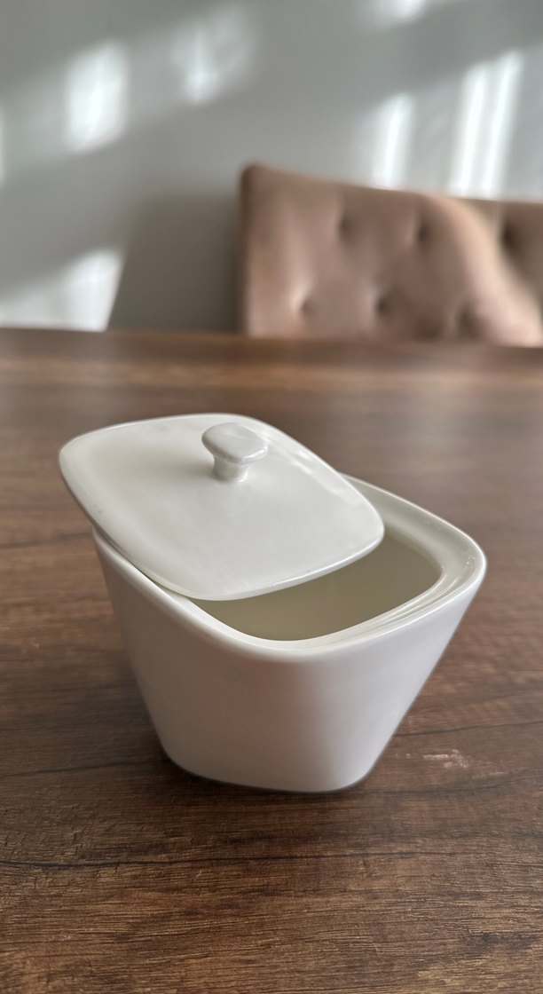 Modern Klasik Beyaz Kapaklı Küçük Kase - Görsel 4