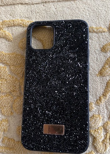 Siyah Payetli Street Wear Telefon Kılıfı ipone 12 - Görsel 2