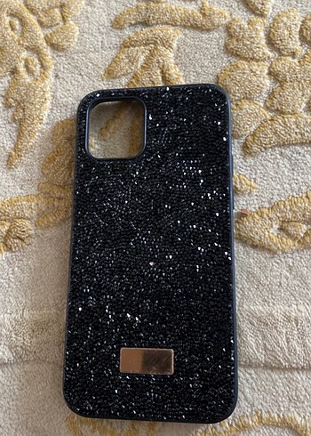 Siyah Payetli Street Wear Telefon Kılıfı ipone 12 - Görsel 5