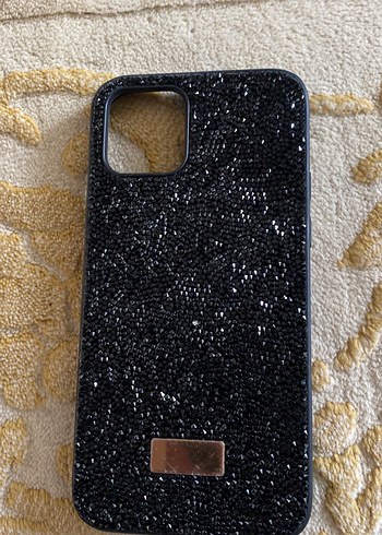 Siyah Payetli Street Wear Telefon Kılıfı ipone 12 - Görsel 3