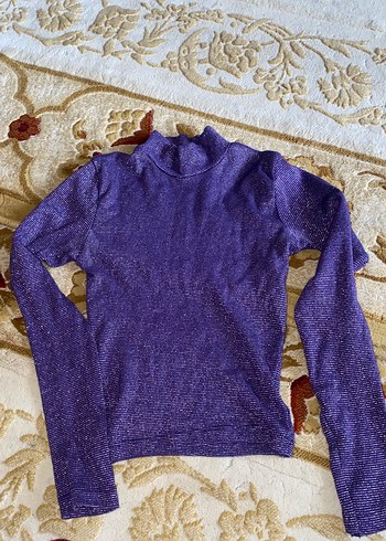 Mor Balıkçı Yaka Kadın Triko Kazak - Görsel 4