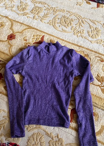 Mor Balıkçı Yaka Kadın Triko Kazak - Görsel 2