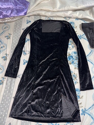 Kadife elbise - Görsel 5