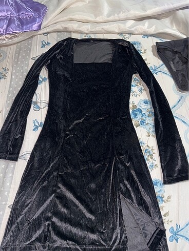 Kadife elbise - Görsel 7