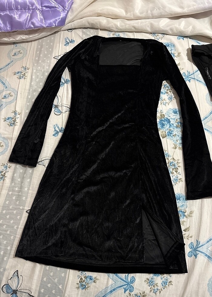 Kadife elbise - Görsel 2