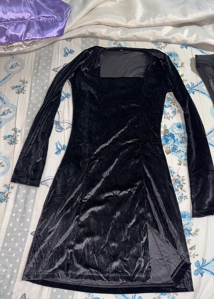 Kadife elbise - Görsel 5