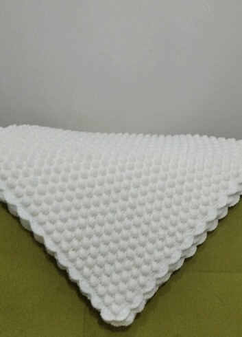  Beden beyaz Renk Popcorn bebek battaniyesi