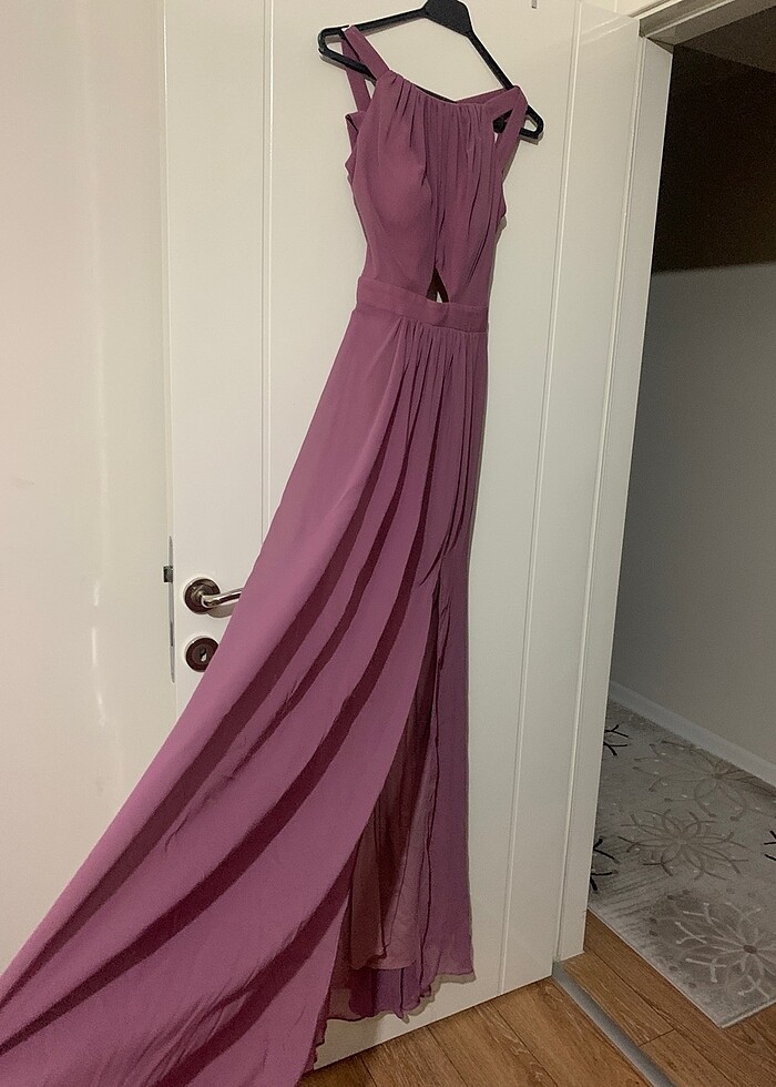 Krep kumaş tuvalet - Görsel 5