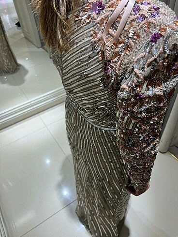 Vakko abiye elbise - Görsel 7