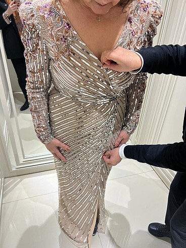 Vakko abiye elbise - Görsel 5