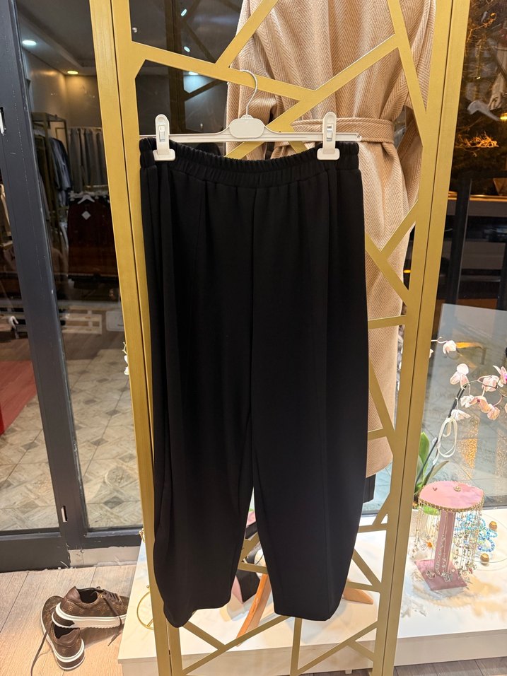 Siyah Kadın Oversize Kapüşonlu Eşofman Takımı - Görsel 3