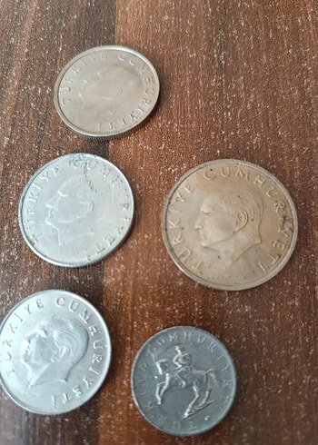 Beden altın Renk Vintage Türk Lirası Madeni Paralar Koleksiyonu