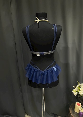 Lacivert Dantel Detaylı takım - Görsel 3