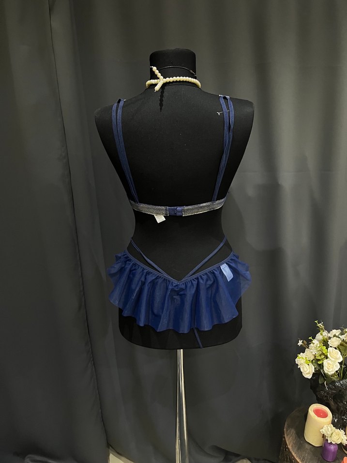 Lacivert Dantel Detaylı takım - Görsel 3