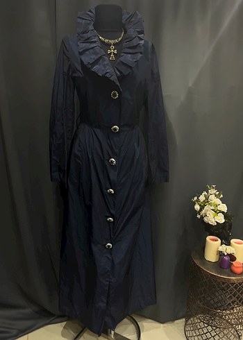 Gotik kaftan trençkot - Görsel 9