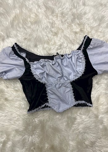 Gri Renkli Gotik Kadın Bustiyer - Görsel 4