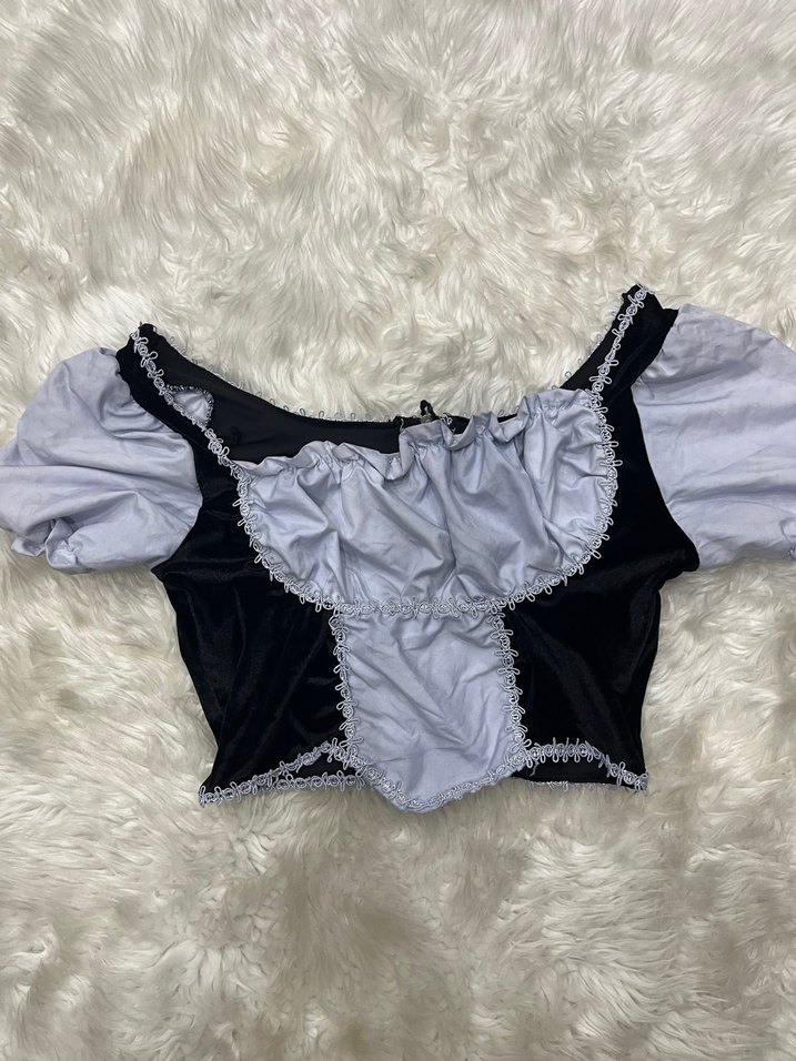 Gri Renkli Gotik Kadın Bustiyer - Görsel 3