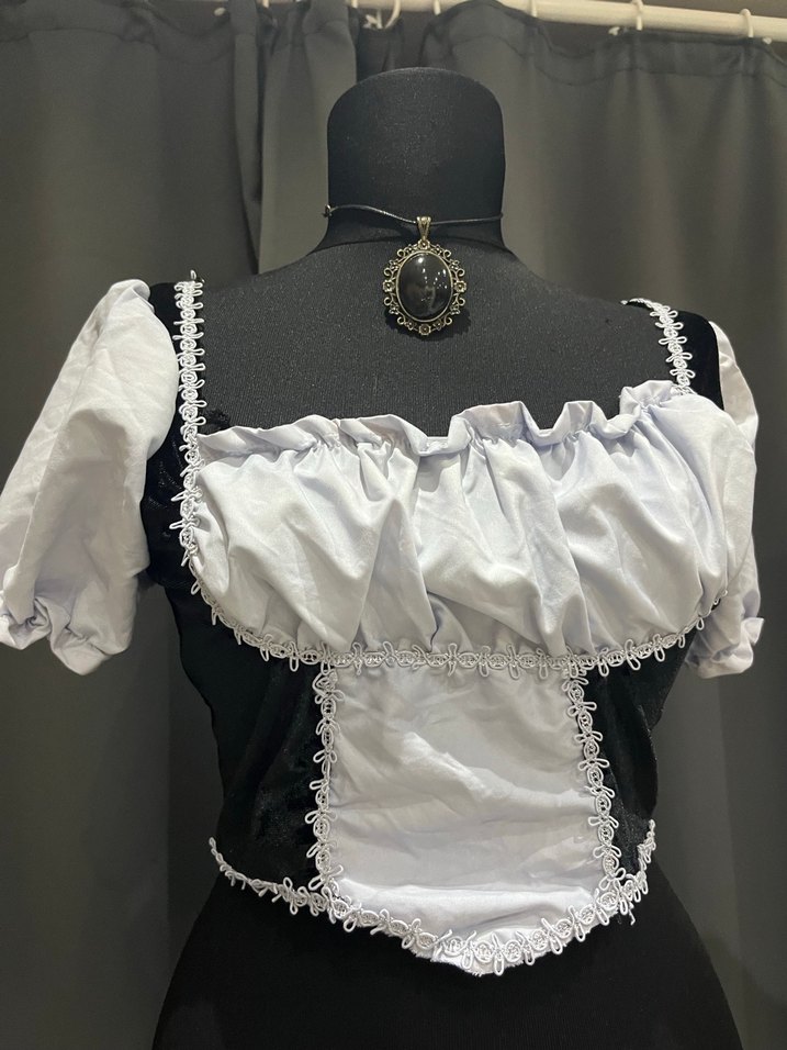 Gri Renkli Gotik Kadın Bustiyer - Görsel 5