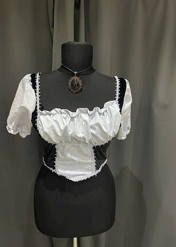 Dantel Detaylı Gotik Kadın Büstiyer - Görsel 8