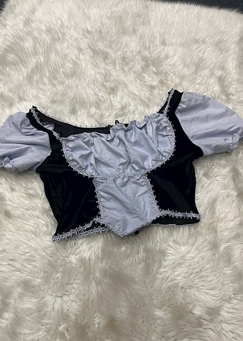 Dantel Detaylı Gotik Kadın Büstiyer - Görsel 5