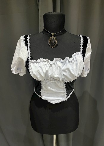 Dantel Detaylı Gotik Kadın Büstiyer - Görsel 6