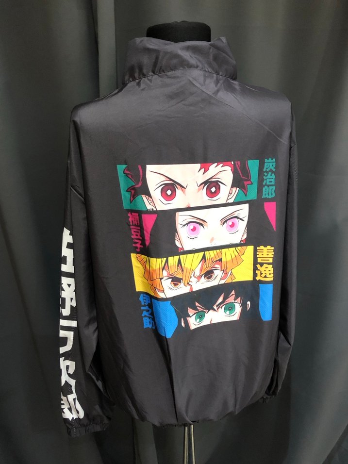 Gri Baskılı Yüksek Yakalı Fermuarlı Kadın Ceket - Görsel 5