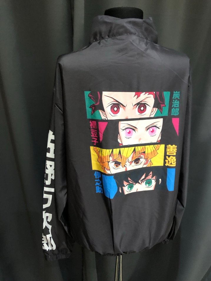 Gri Baskılı Yüksek Yakalı Fermuarlı Kadın Ceket - Görsel 4