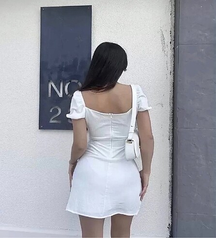s Beden Yazlık beyaz elbise