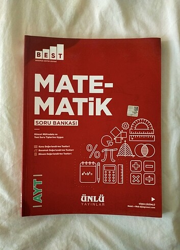 ÜNLÜ YAYINLARI AYT MATEMATİK SORU BANKASI 