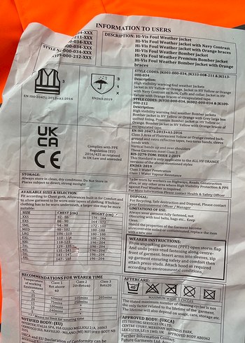 Turuncu Reflektörlü Düğmeli Street Wear Mont - Görsel 3