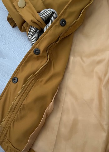 Düğmeli Bej Kadın Ceket - Görsel 5