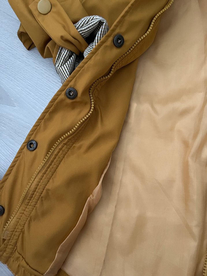 Düğmeli Bej Kadın Ceket - Görsel 5
