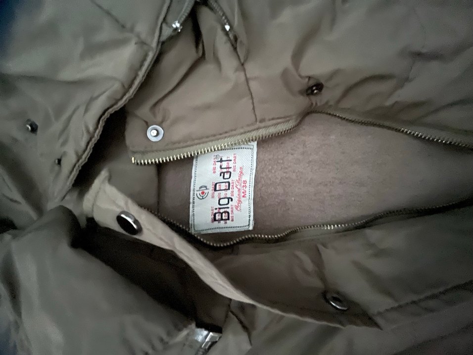 Düğmeli Gri Kadın Midi Mont - Görsel 4